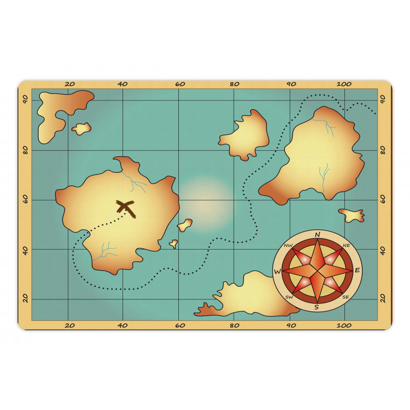 Treasure Compass Pet Mat