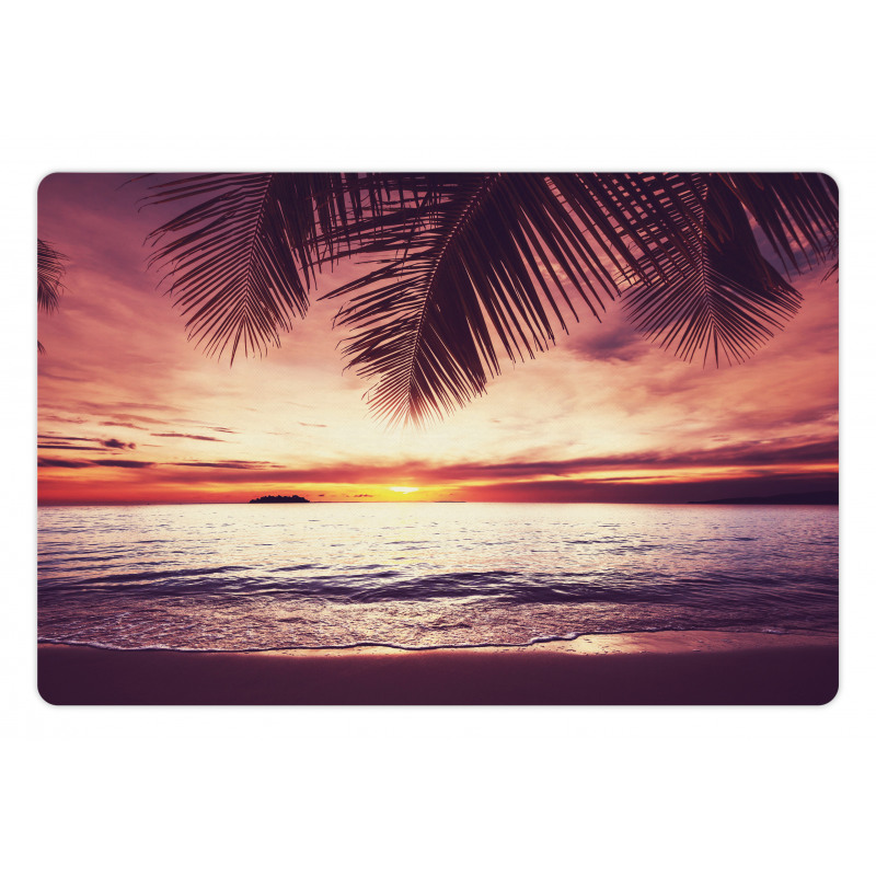 Sunset Ocean Waves Pet Mat