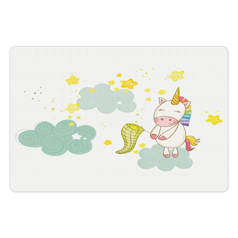 Unicorn Fairies Print Pet Mat