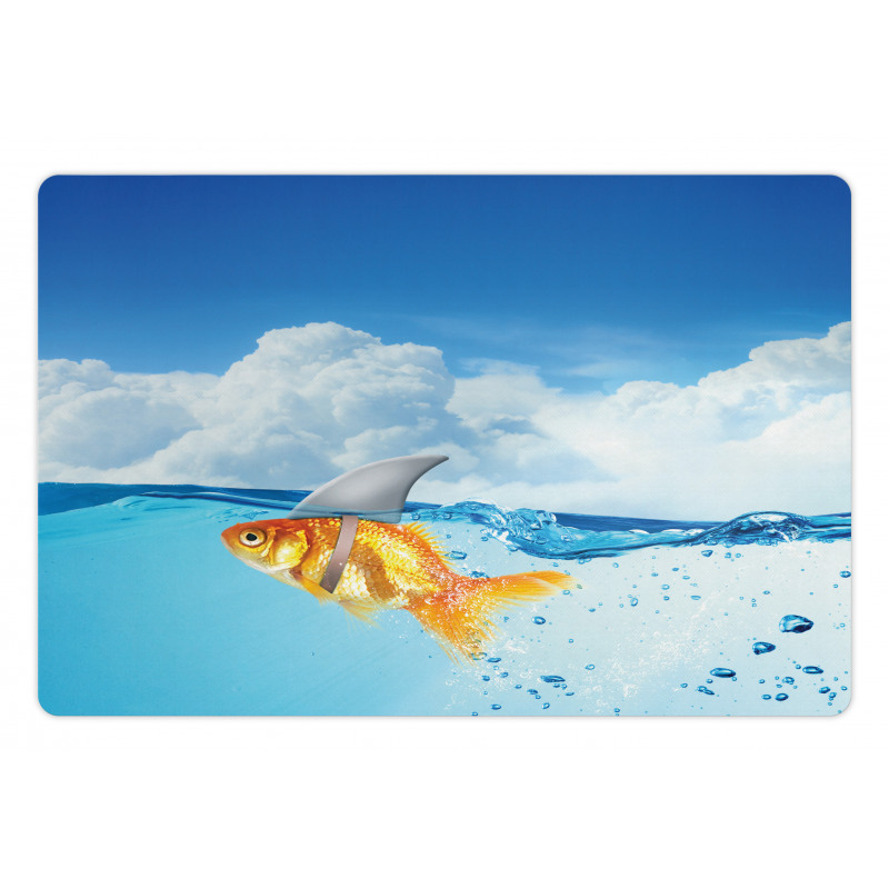 Goldfish with Shark Fin Pet Mat