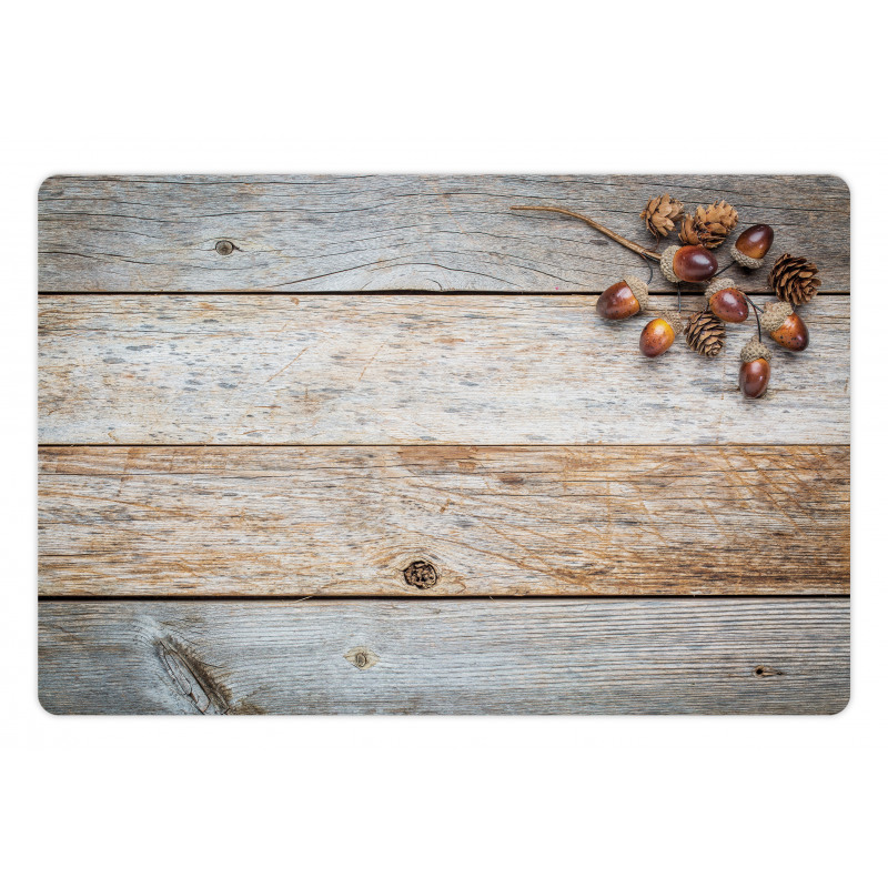 Acorns and Cons Timber Pet Mat