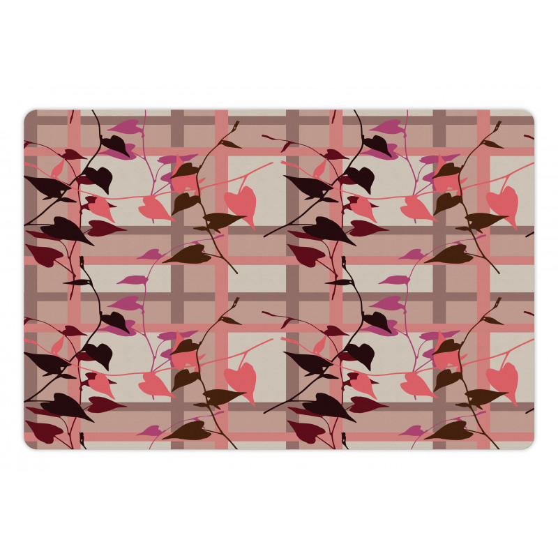 Heart Swirling Leaves Pet Mat