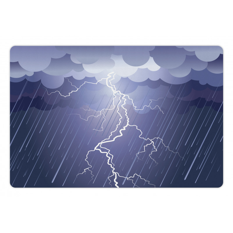 Thunderstorm Dark Clouds Pet Mat