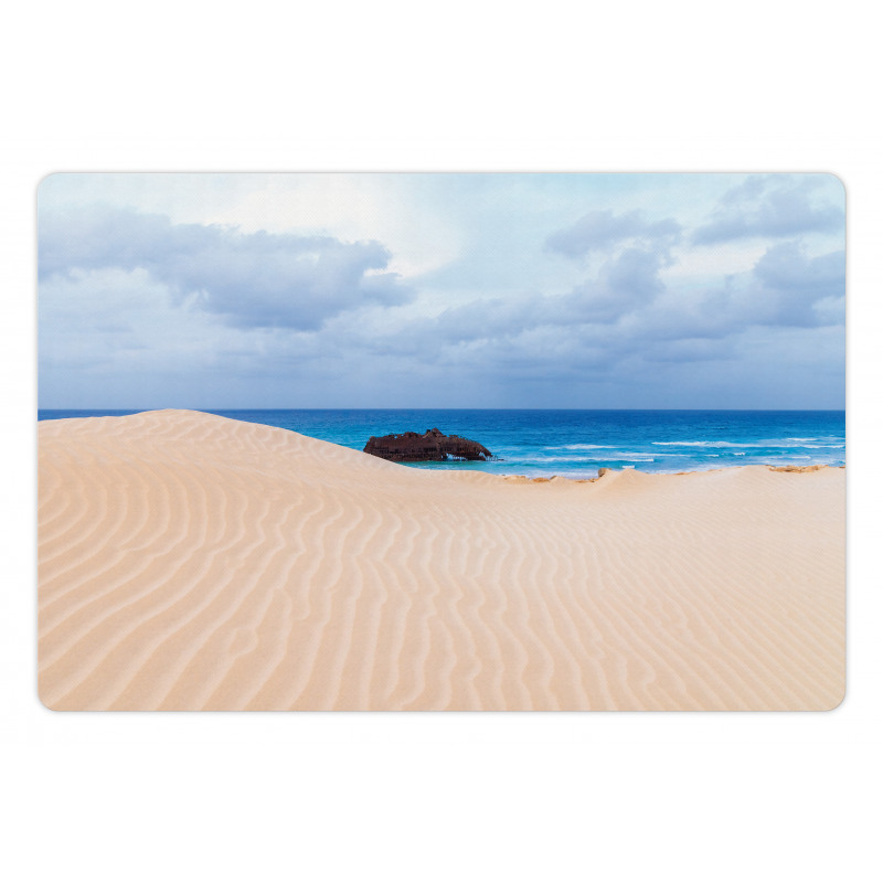 Wreck Boat on the Coast Pet Mat