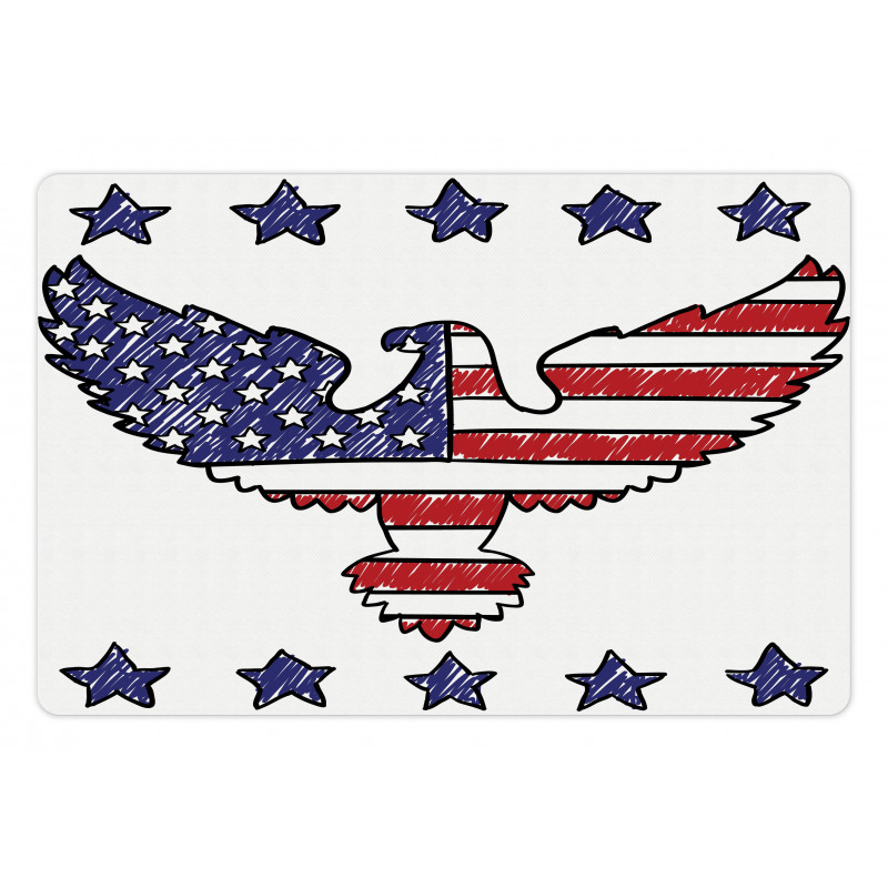 Patriotic Eagle Pet Mat