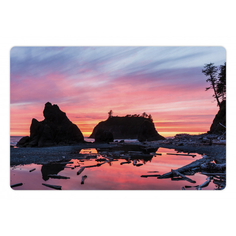 Mystic Beach Skyline Pet Mat