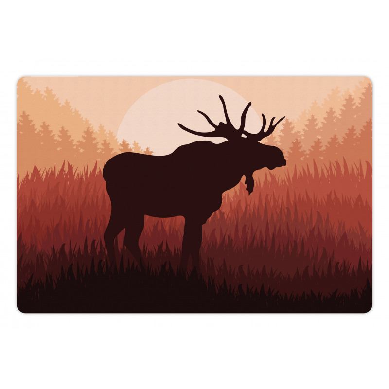 Forest Antlers Wild Deer Pet Mat