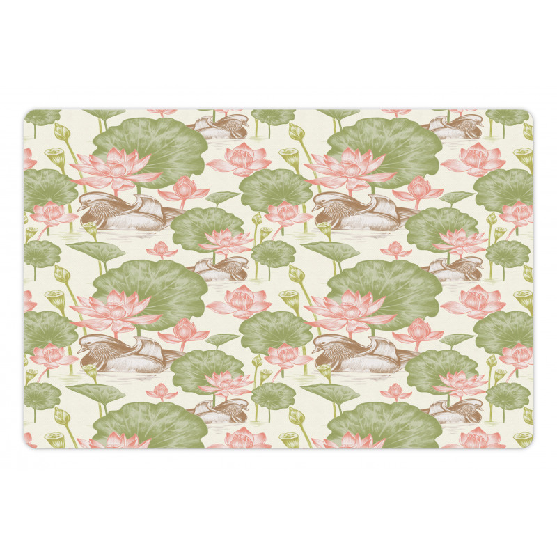 Lotus Flower Pond Lily Pet Mat