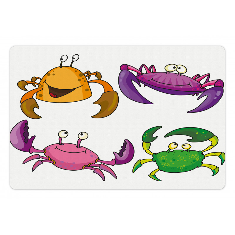 Funny Crabs Pattern Pet Mat