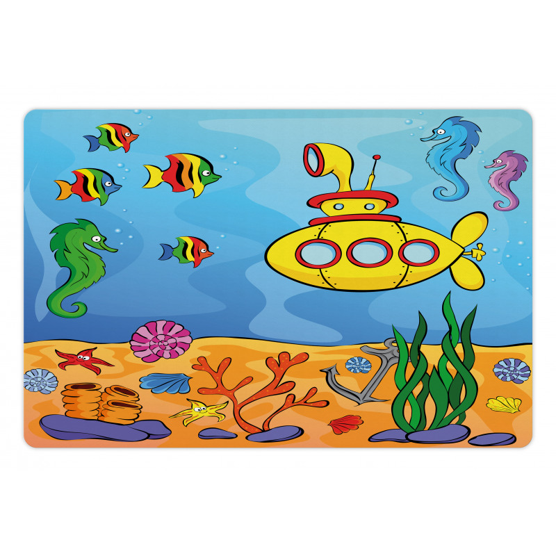 Submarine Seahorse Pet Mat