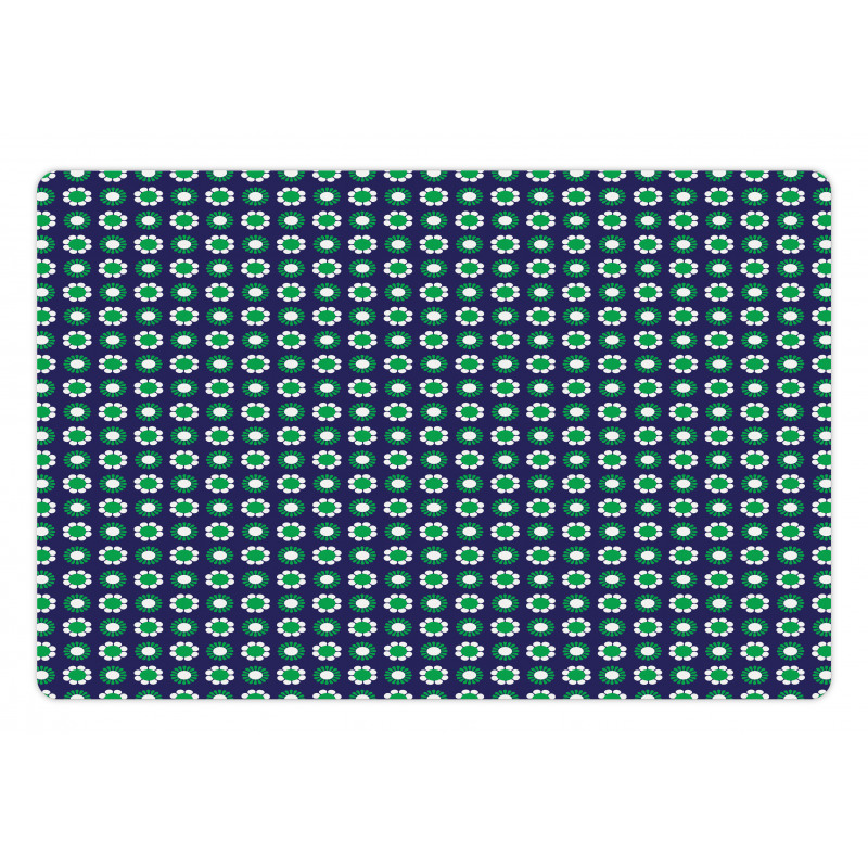 Floral and Round Dots Pet Mat