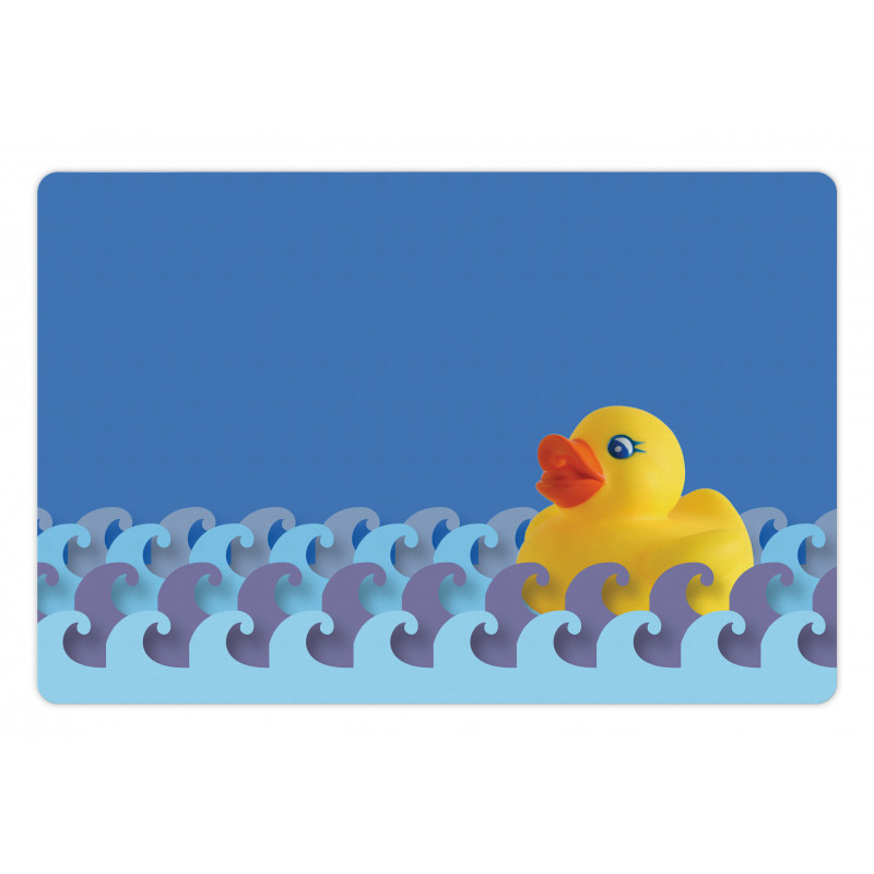 Floating Duck Waves Pet Mat