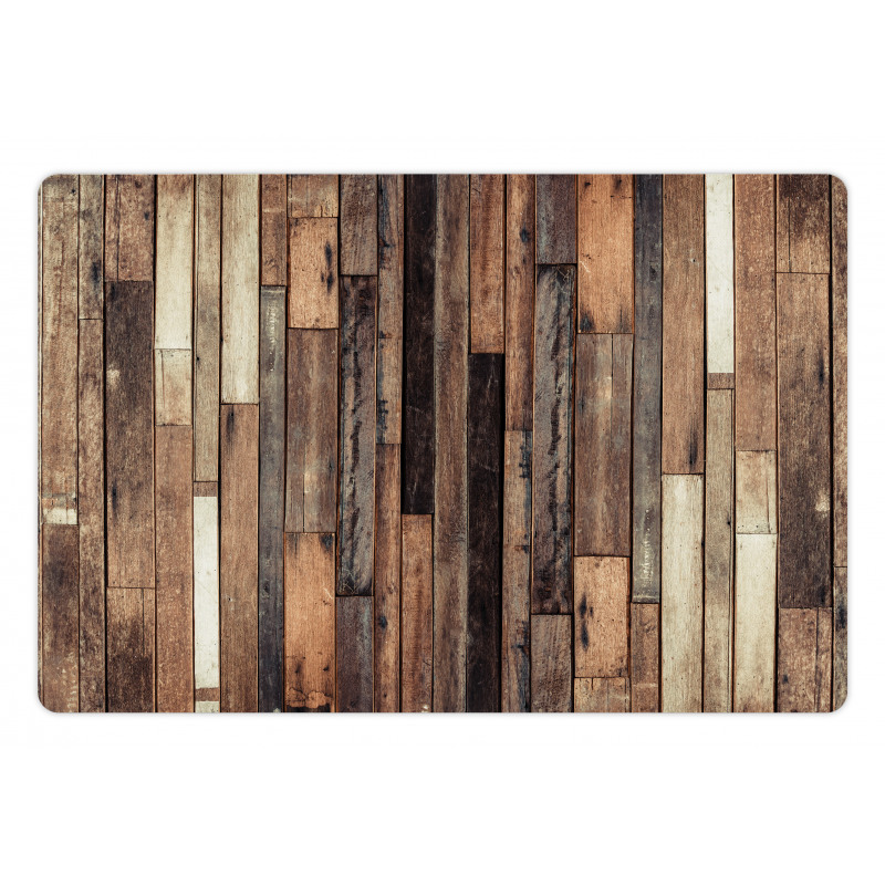 Old Floor Rustic Style Pet Mat