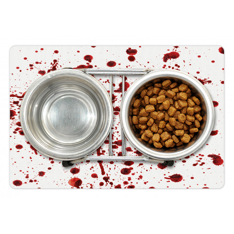 Splashes of Blood Scary Pet Mat