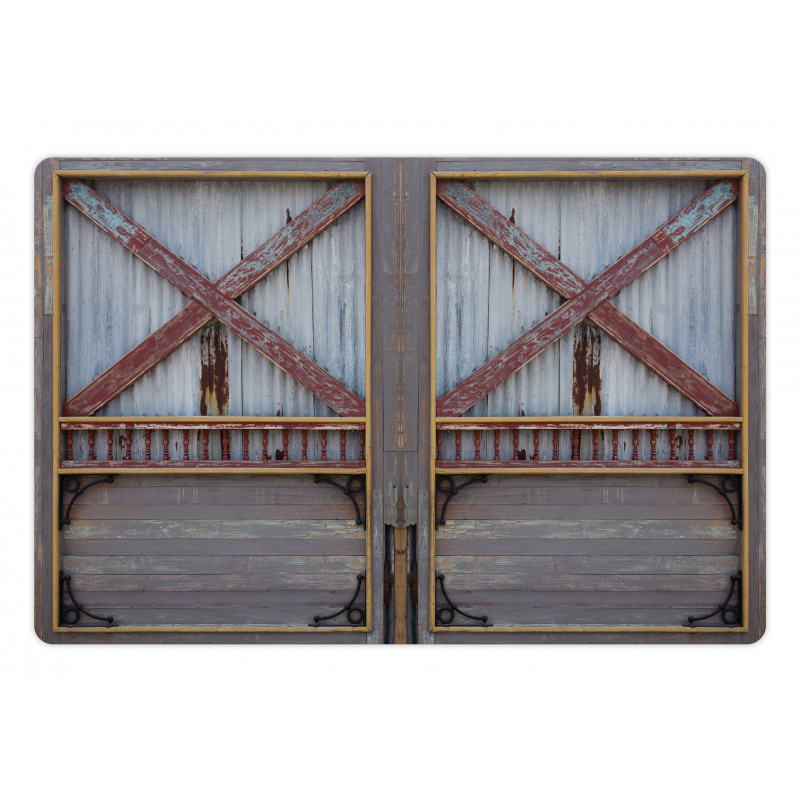 Wooden Window Plank Pet Mat