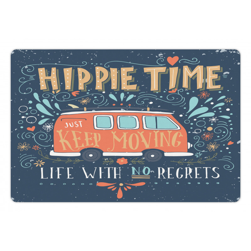 Hippie Words Pet Mat