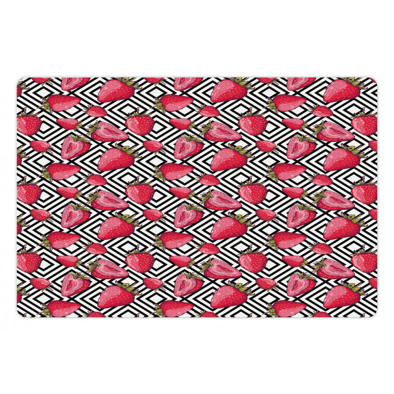 Chevron Striped Design Pet Mat