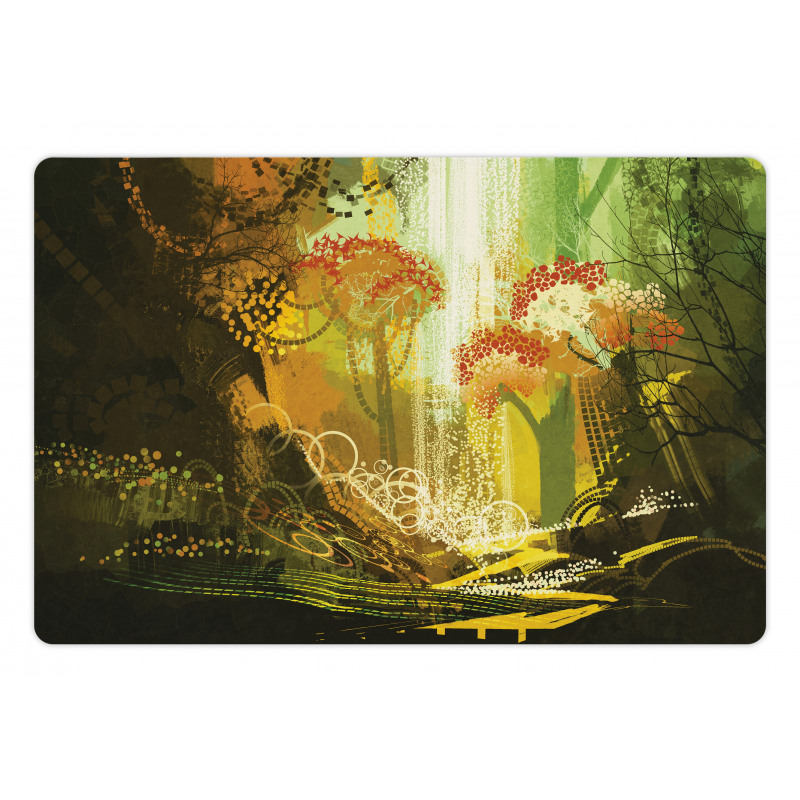 Vivid Autumn Season Pet Mat