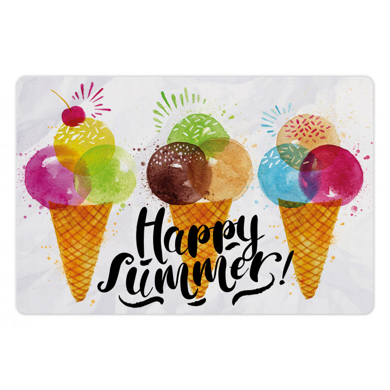 Ice Cream Cones Dessert Pet Mat