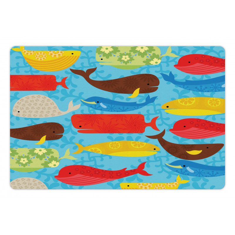 Deep Ocean Animals Pet Mat