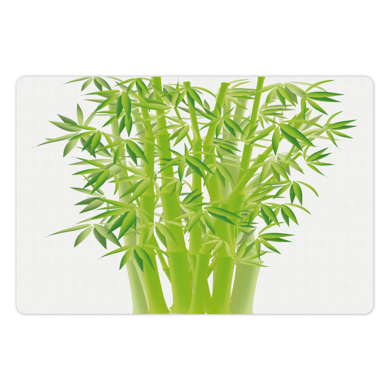 Bamboo Stems with Leaves Pet Mat