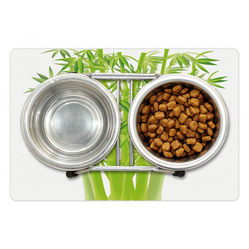 Bamboo Stems with Leaves Pet Mat