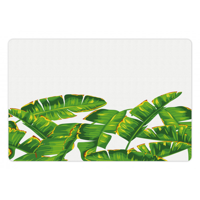 Vibrant Tropical Foliage Pet Mat