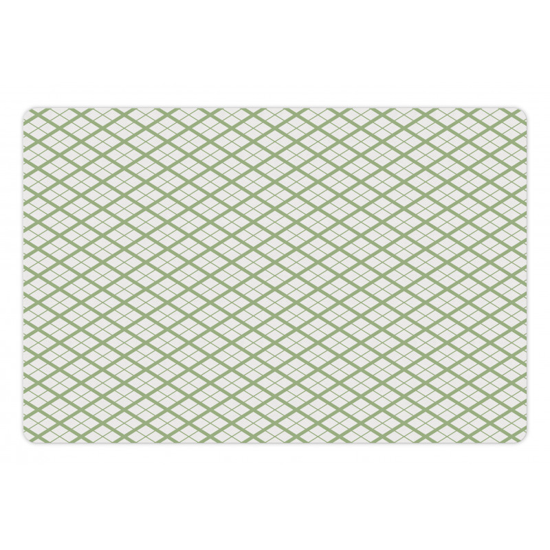 Retro Square Shapes Tile Pet Mat