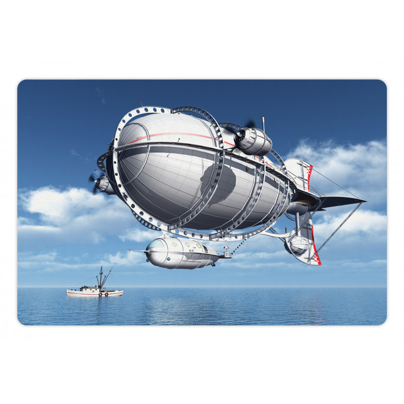 Sea Flying Cloudy Sky Pet Mat