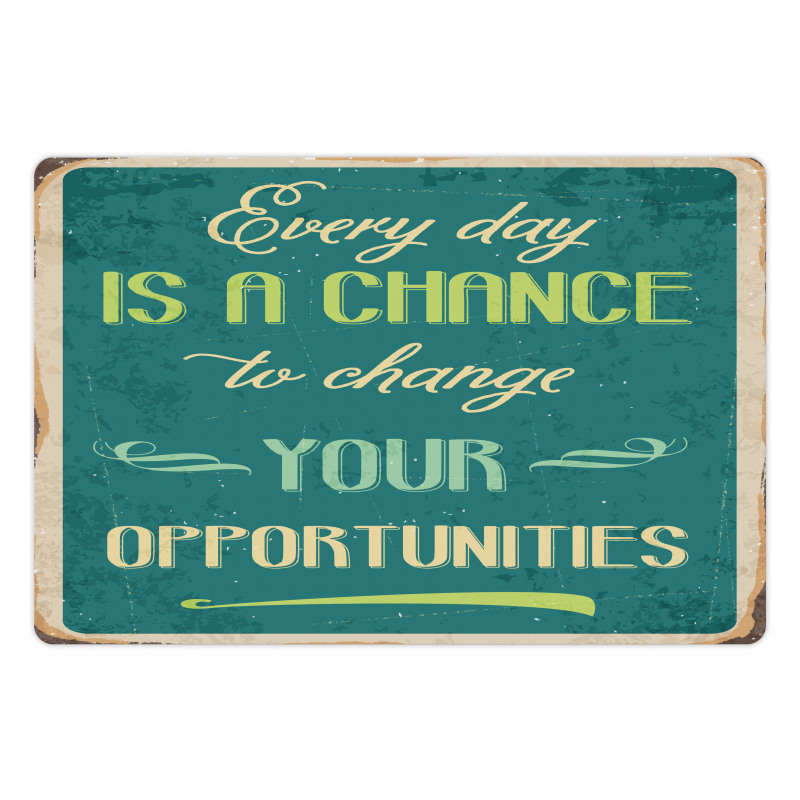 Motivational Retro Poster Pet Mat