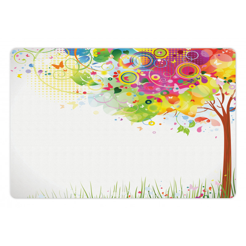 Color Bursting Tree of Life Pet Mat