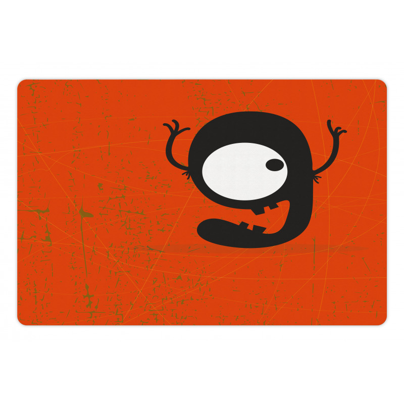 Cartoon Letter G Monster Pet Mat