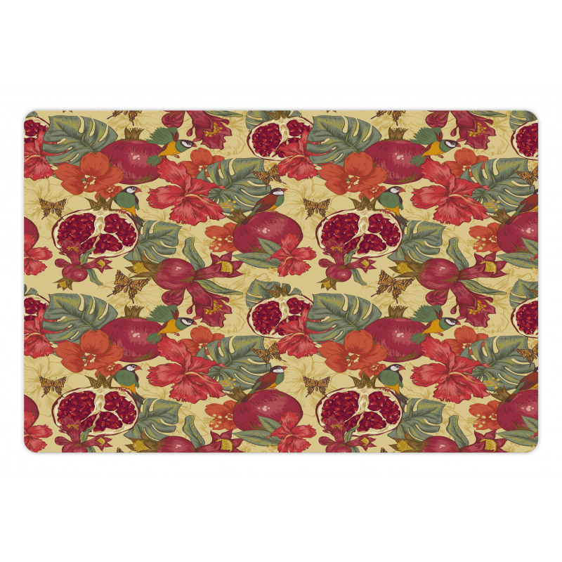 Exotic Wild Tropic Birds Pet Mat