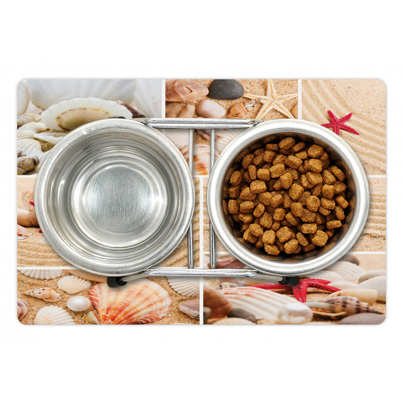 Seashells Starfishes Pet Mat