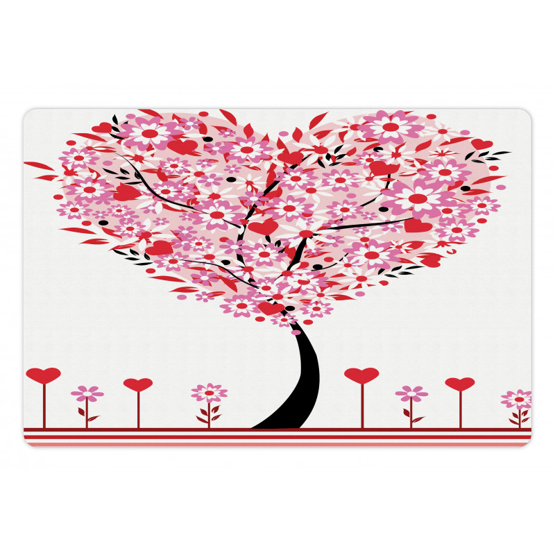 Heart Shaped Tree Pet Mat