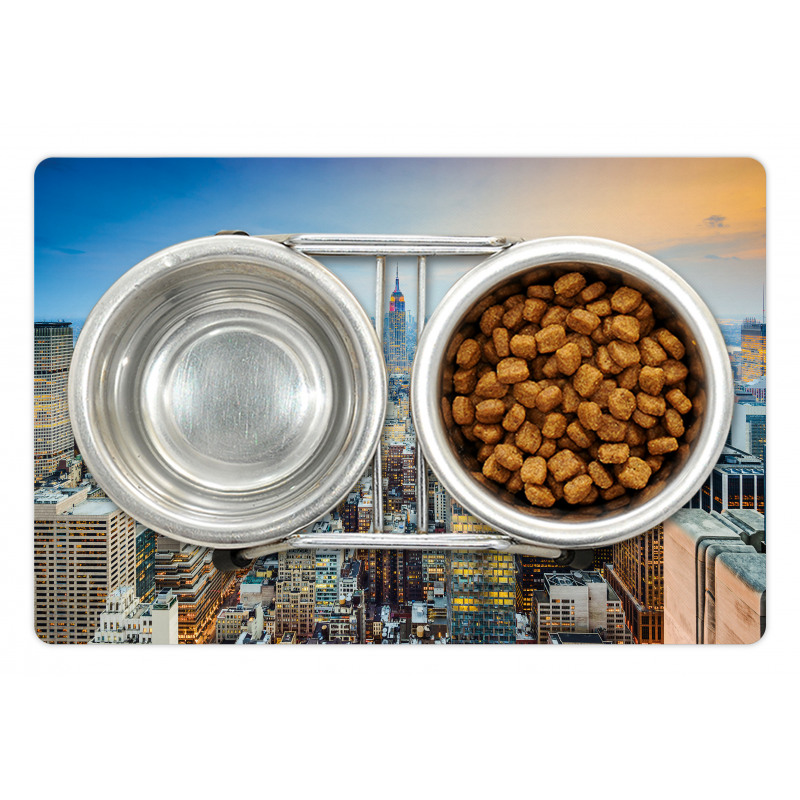 Aerial View New York City Pet Mat