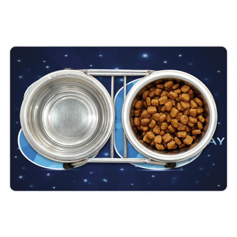 Party Theme and Stars Pet Mat