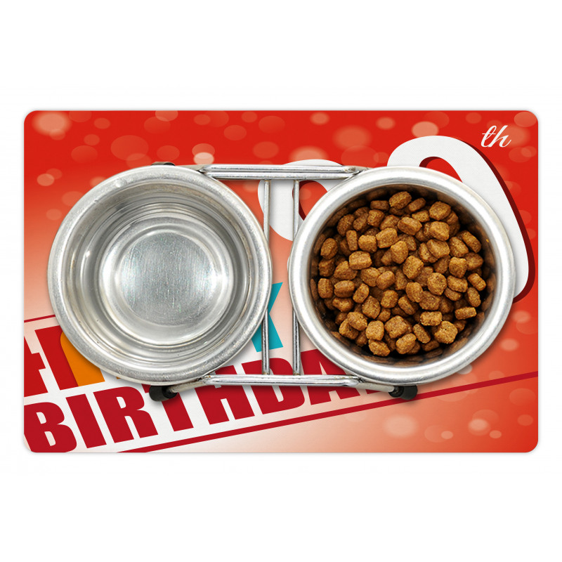 80 Old Birthday Party Pet Mat