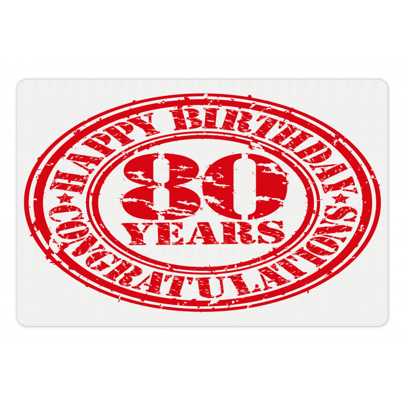 Happy Birthday Stamp Pet Mat