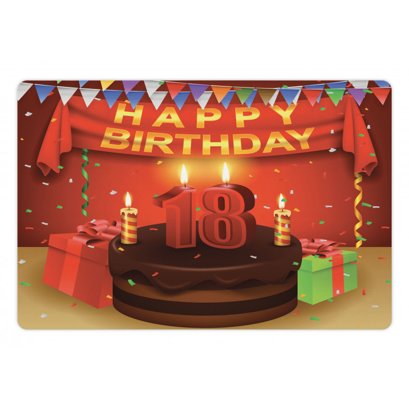 Happy Birthday Cake Pet Mat