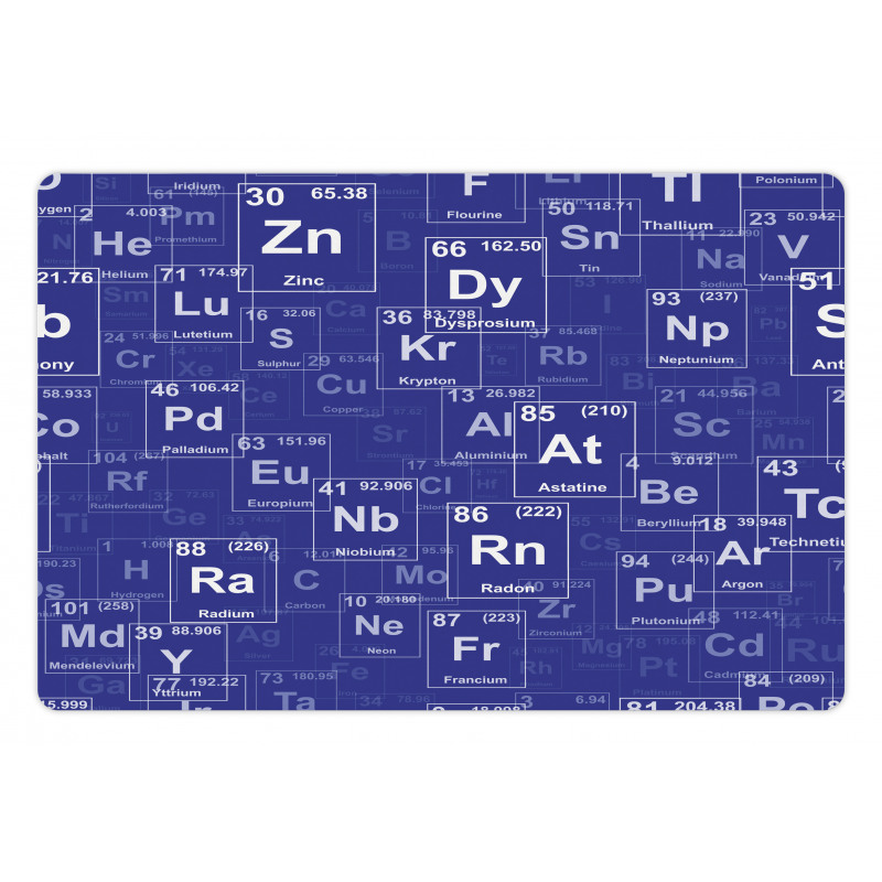 Chemistry Theme Pet Mat