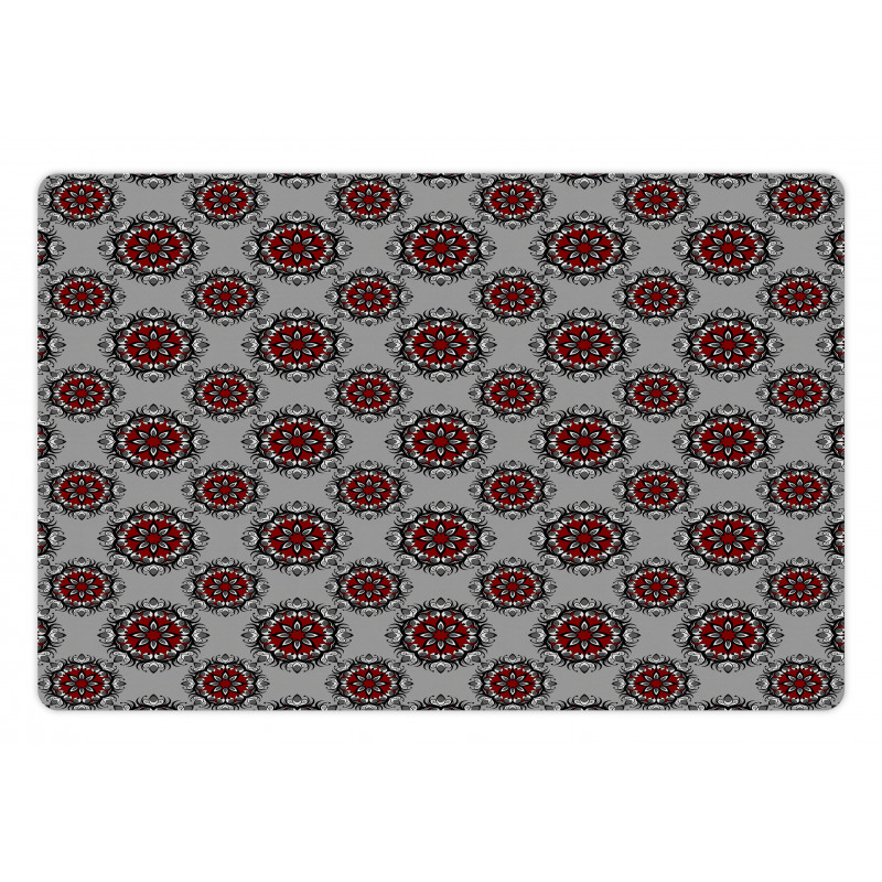 Moroccan Flower Rose Pet Mat