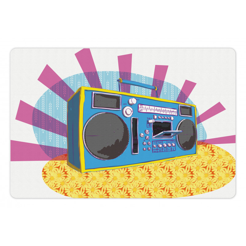 Boom Box Pop Art Dance Pet Mat