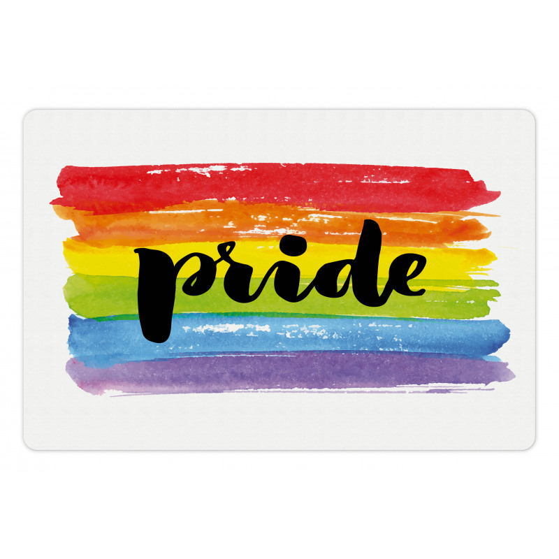 Watercolor Artwork LGBT Pet Mat