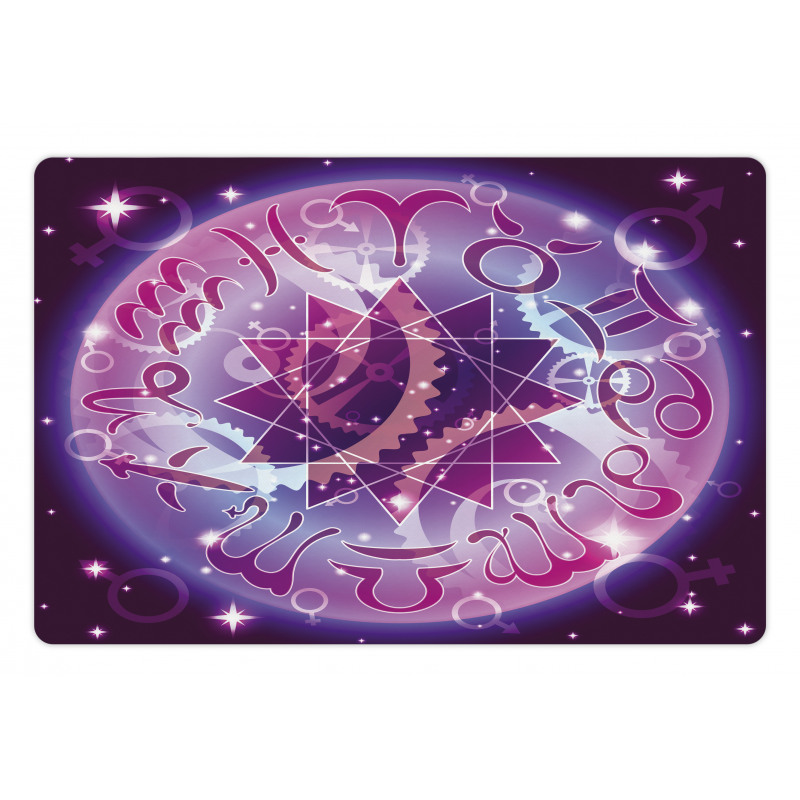 Zodiac Circle Space Pet Mat