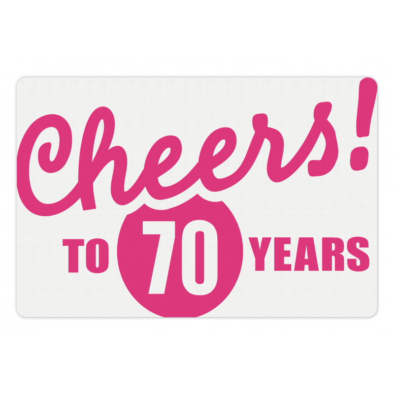 Cheers to 70 Years Pet Mat