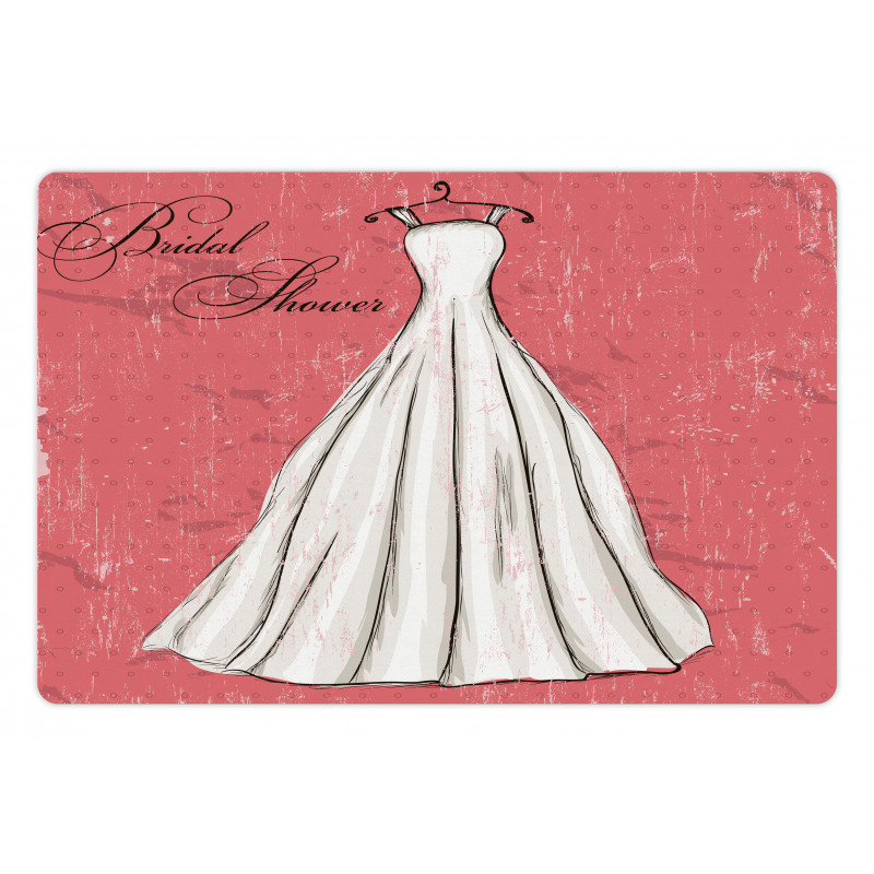 Wedding Bride Party Pet Mat