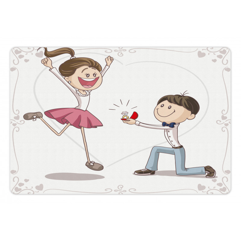 Romantic Couple Pet Mat