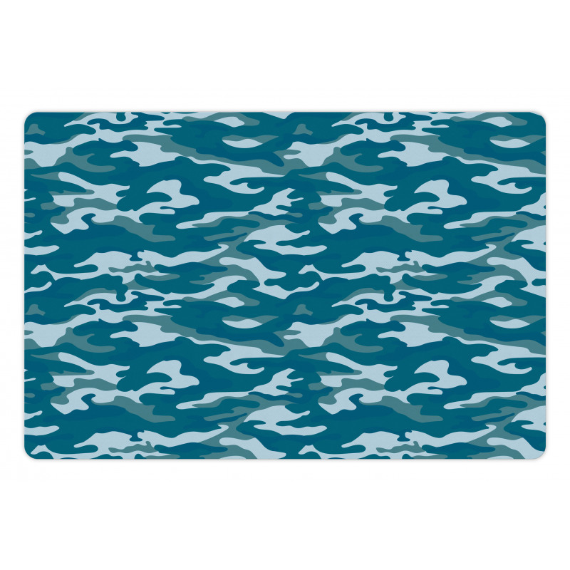 Camouflage Oceanic Colors Pet Mat