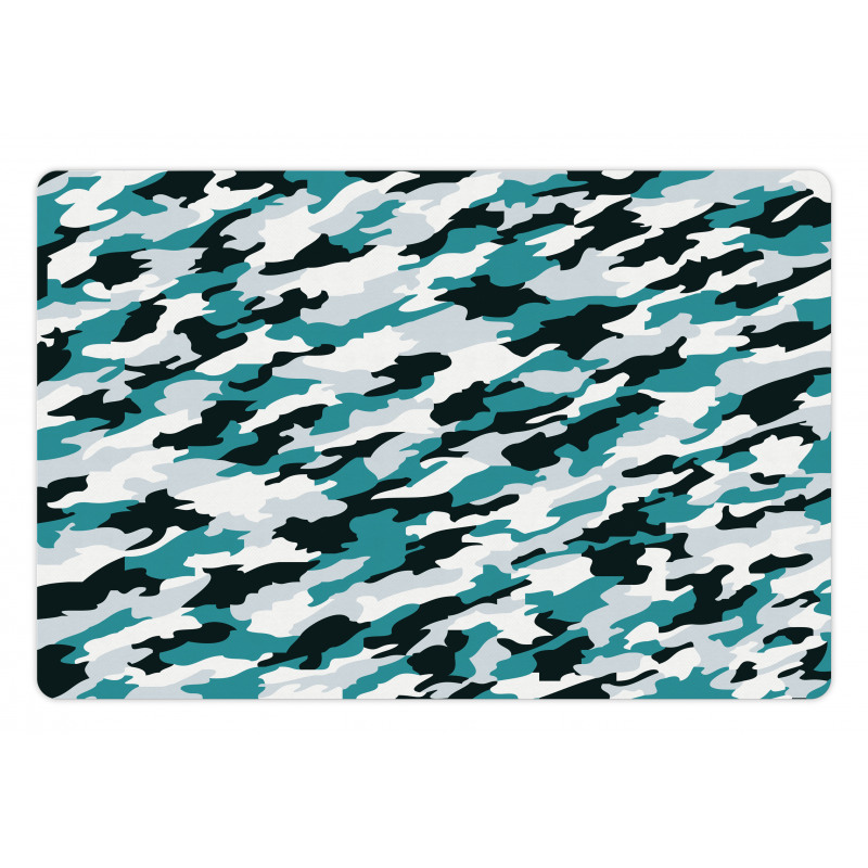 Aquatic Camouflage Tile Pet Mat